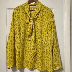 Eloquii blouse with bow tie